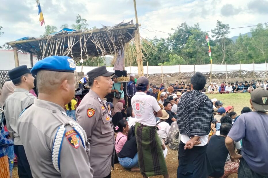 Peresean di Mareje Timur Berlangsung Kondusif, Polsek Lembar Dapat Apresiasi