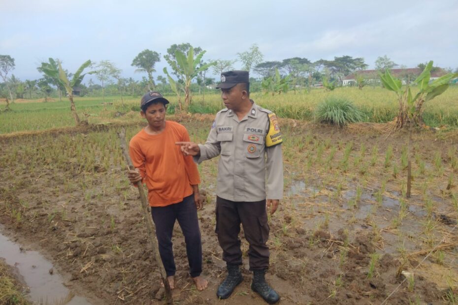 Polsek Kediri Aktif Pantau Ketahanan Pangan dan Lingkungan di Tengah Cuaca Ekstrem
