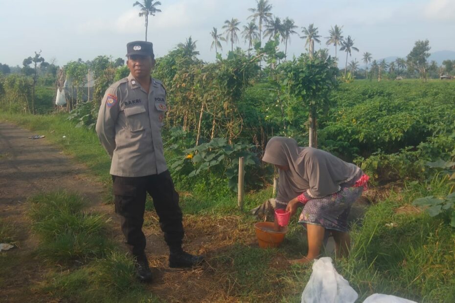 Bhabinkamtibmas Montong Are Dorong Swasembada Pangan di Kediri Lombok Barat