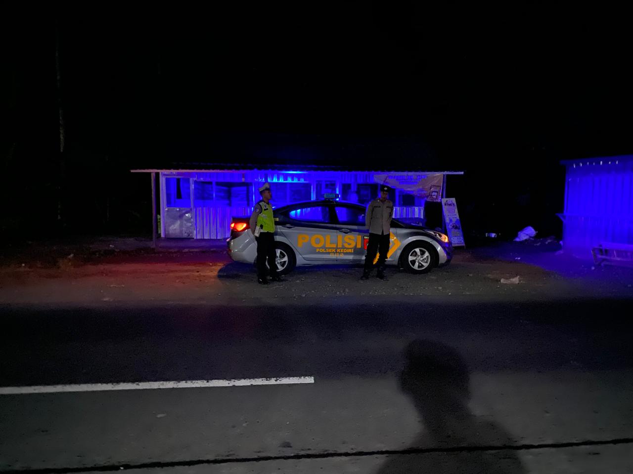 olsek Kediri Intensifkan Patroli Blue Light di Bypass BIL dan Keling, Cegah 3C dan Balap Liar