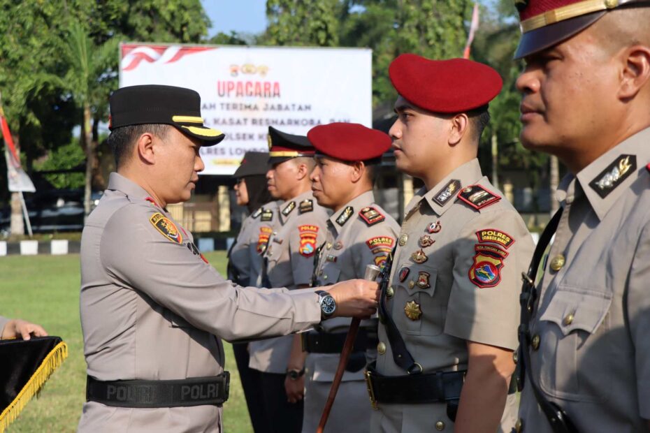 Polres Lombok Barat Gelar Sertijab, Tiga Pejabat Strategis Resmi Berganti
