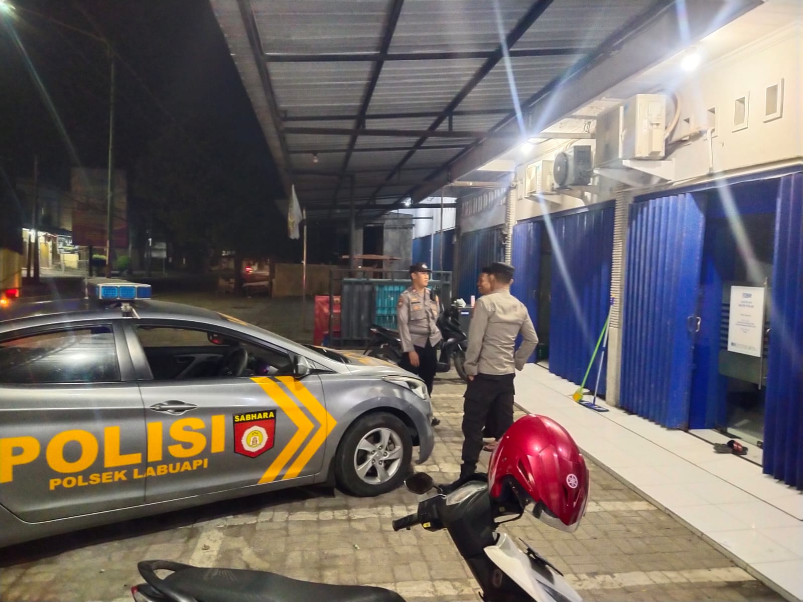 Polsek Labuapi Intensifkan Patroli Malam untuk Jaga Kamtibmas di Lombok Barat