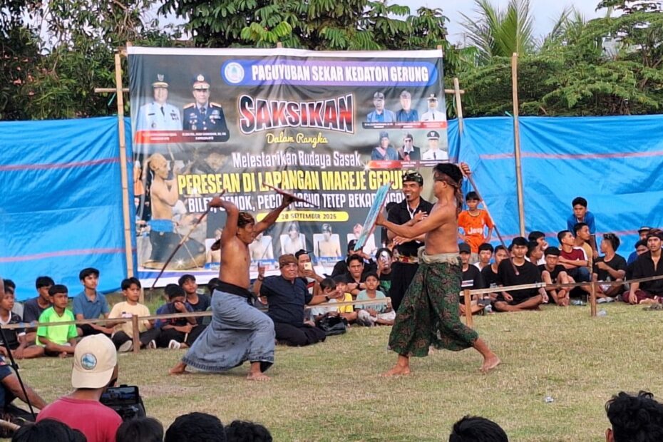 Peresean di Gerung Utara Tradisi Sasak yang Tetap Lestari dan Menarik Generasi Muda