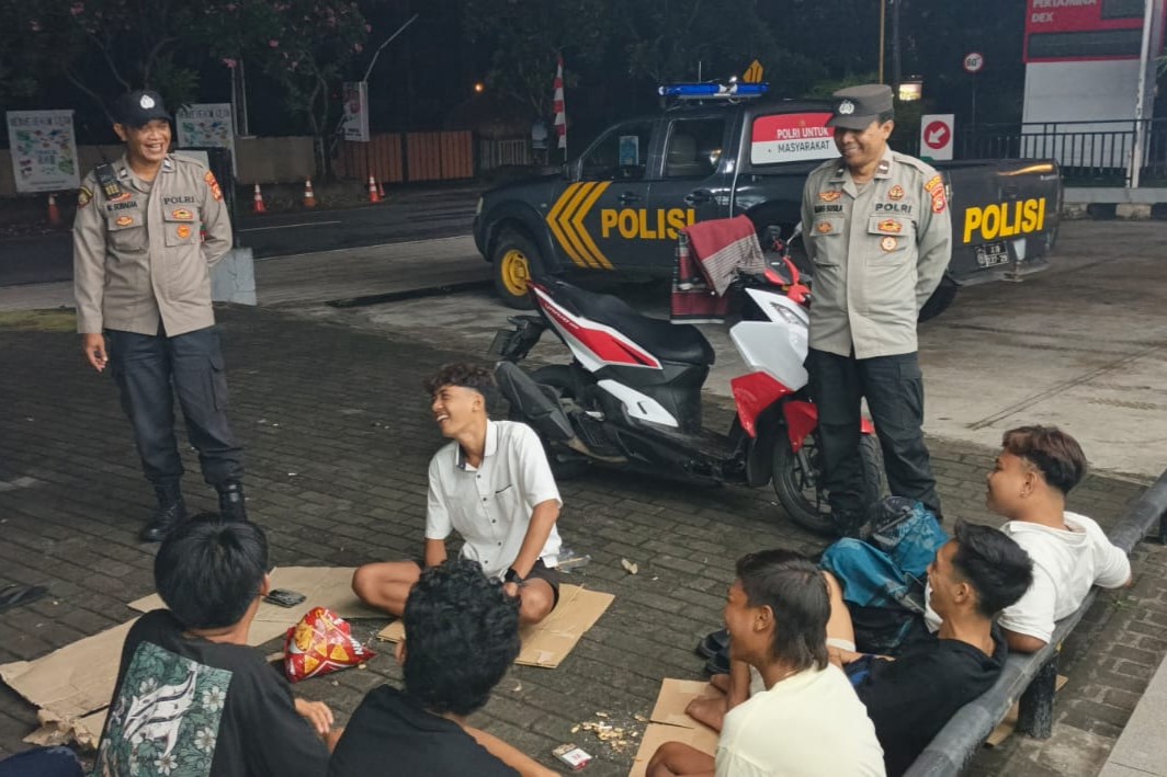 Polsek Batulayar Intensifkan Patroli Malam di Jalan Raya Senggigi hingga Mangsit