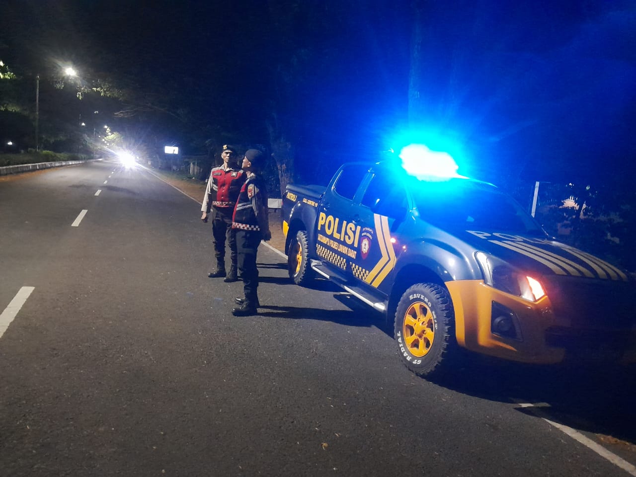 Polres Lombok Barat Intensifkan Patroli di Bypass BIL untuk Cegah 3C dan Balap Liar