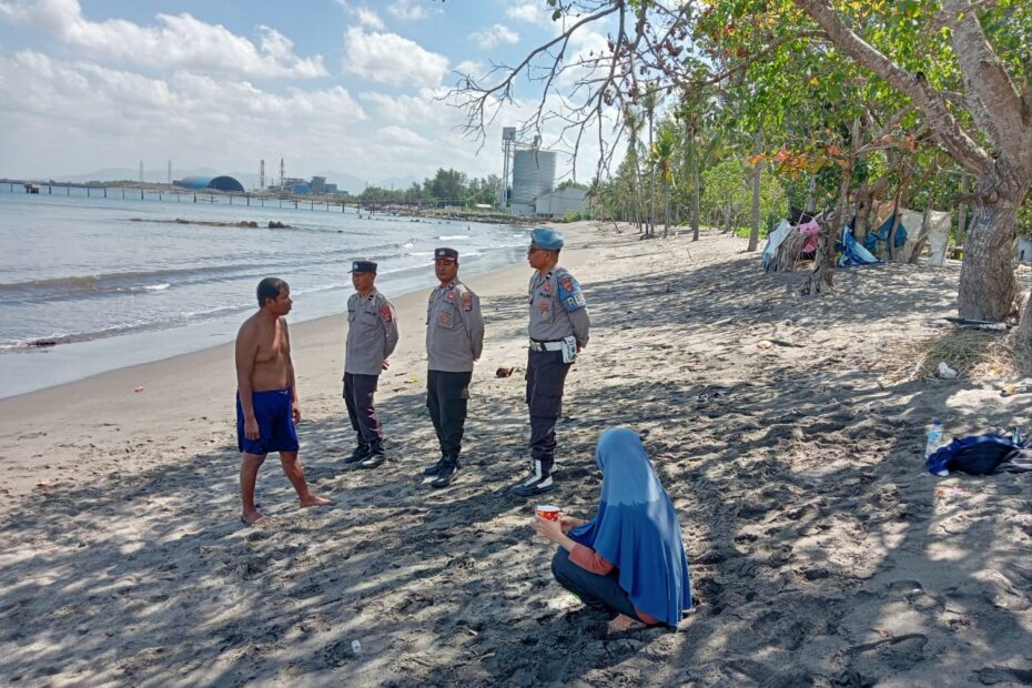 Polsek Gerung Intensifkan Patroli Jaga Keamanan Objek Vital dan Wisata di Lombok Barat