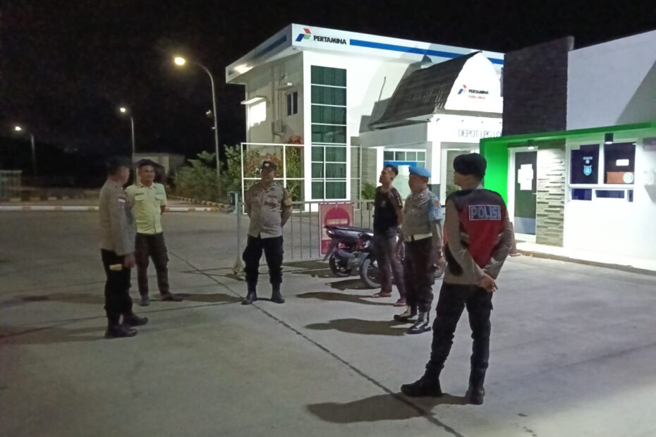 Polsek Sekotong Tingkatkan Patroli Malam di Depot LPG Desa Sekotong Barat