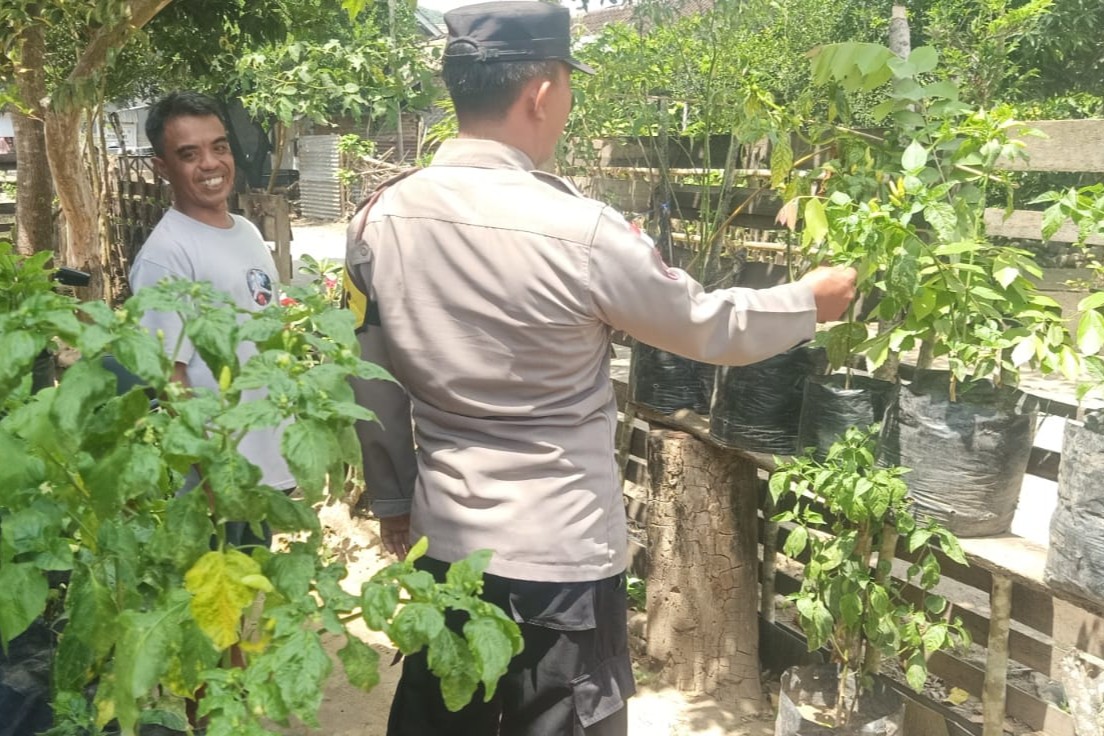 Polri dan Warga Sekotong Bersinergi Wujudkan Kemandirian Pangan Keluarga