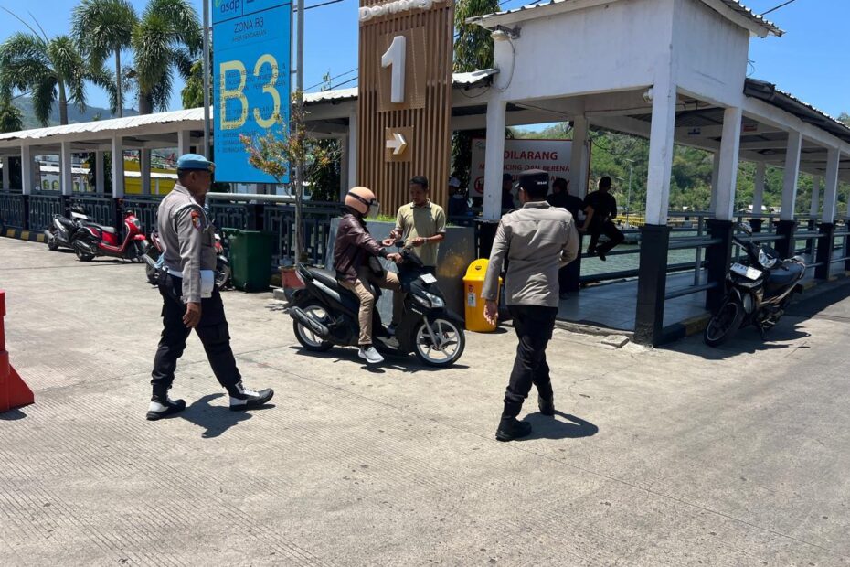 Polsek Kawasan Pelabuhan Lembar Perketat Pengamanan Pelayaran Menuju Padangbai