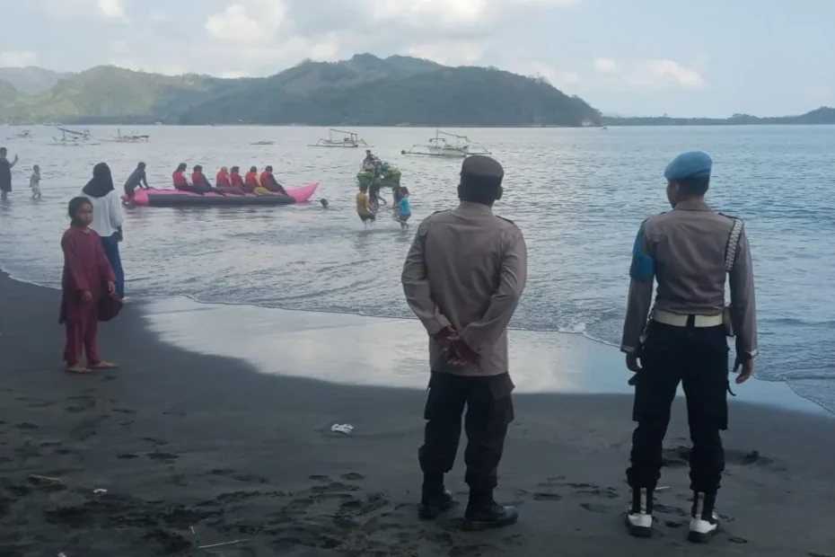 Polsek Lembar Intensifkan Patroli KRYD di Pantai Cemare untuk Jaga Kondusivitas Wilayah
