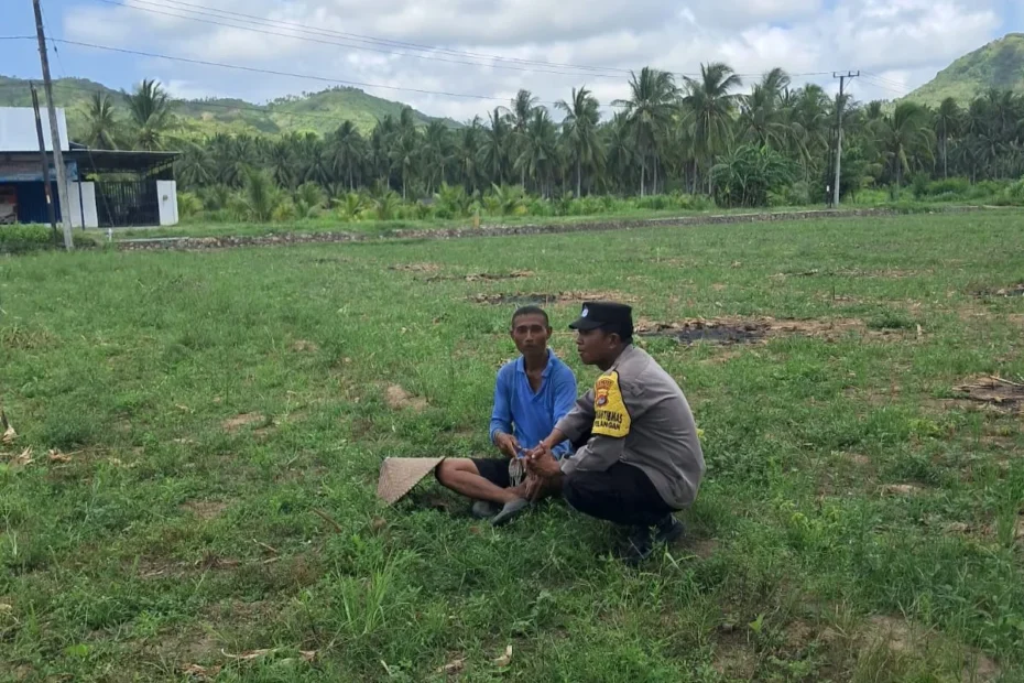 Polri Gerakkan Ketahanan Pangan Lewat Bhabinkamtibmas di Sekotong