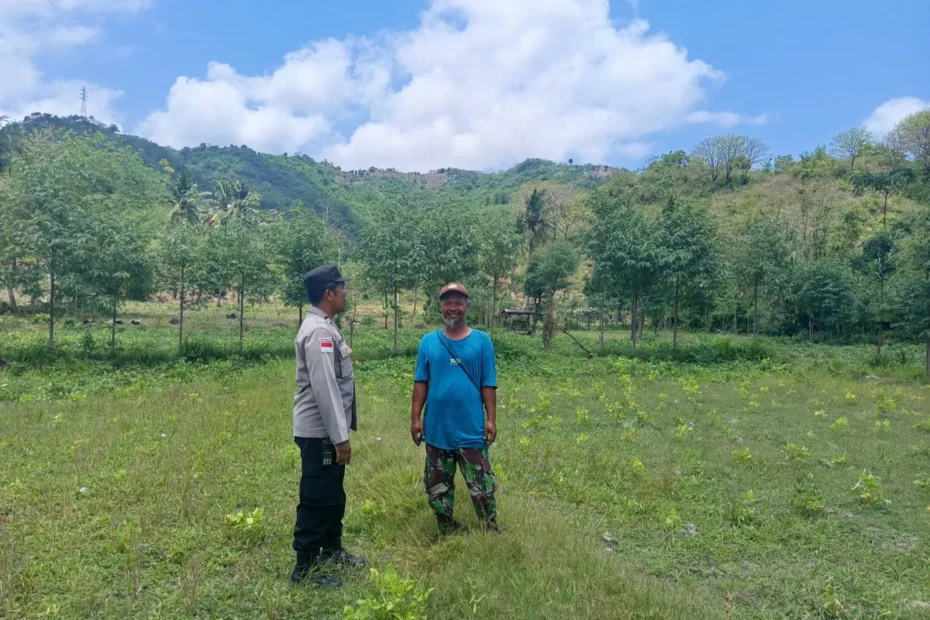 Momentum Musim Hujan, Polri Ajak Petani Sekotong Barat Optimalkan Lahan Jagung
