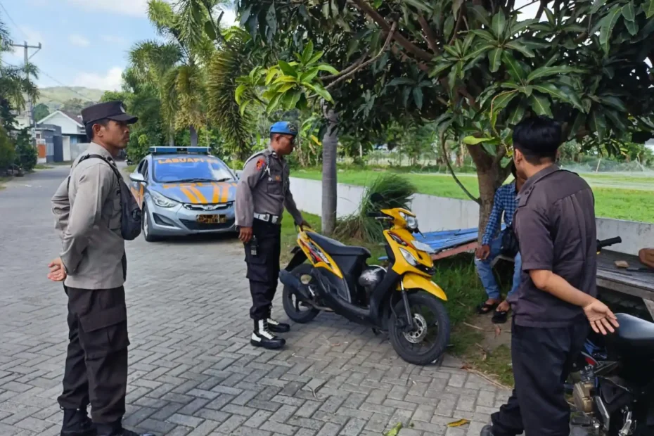 Patroli Siang Polsek Labuapi, Bikin Warga Makin Tenang