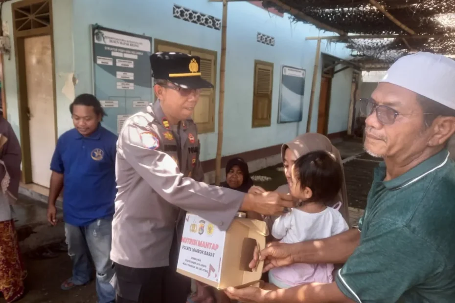 Aksi Peduli Polres Lombok Barat, Warga Kuranji Dalang Terharu