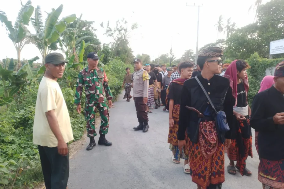 Polsek Gerung Kawal Dua Nyongkolan Berjalan Aman dan Tertib