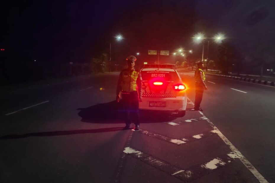Aksi Turjawali Polres Lombok Barat Redam Potensi Balap Liar di Malam Hari