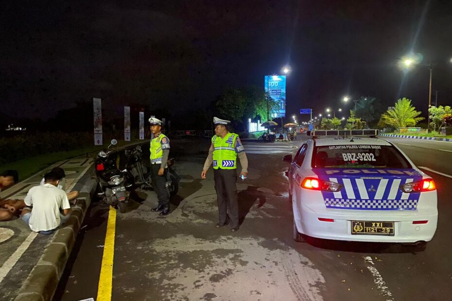 Satlantas Lombok Barat Tegas Cegah Balap Liar dan Kejahatan Malam