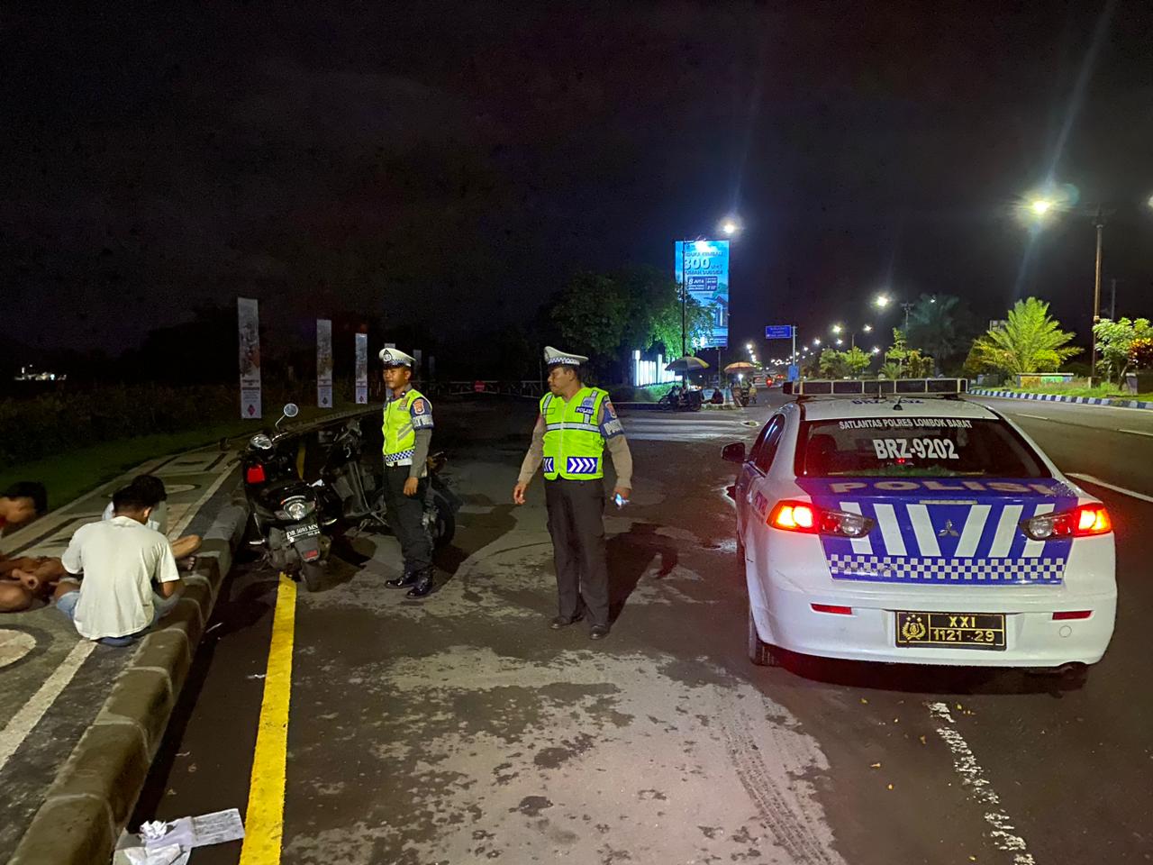 Satlantas Lombok Barat Tegas Cegah Balap Liar dan Kejahatan Malam