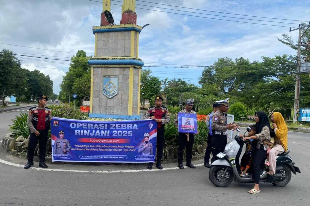 Ciptakan Kamseltibcarlantas, Operasi Zebra di Lombok Barat