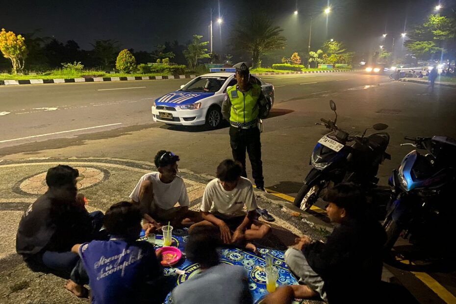 Patroli Malam Satlantas Lombok Barat Sisir Bypass Bil 2
