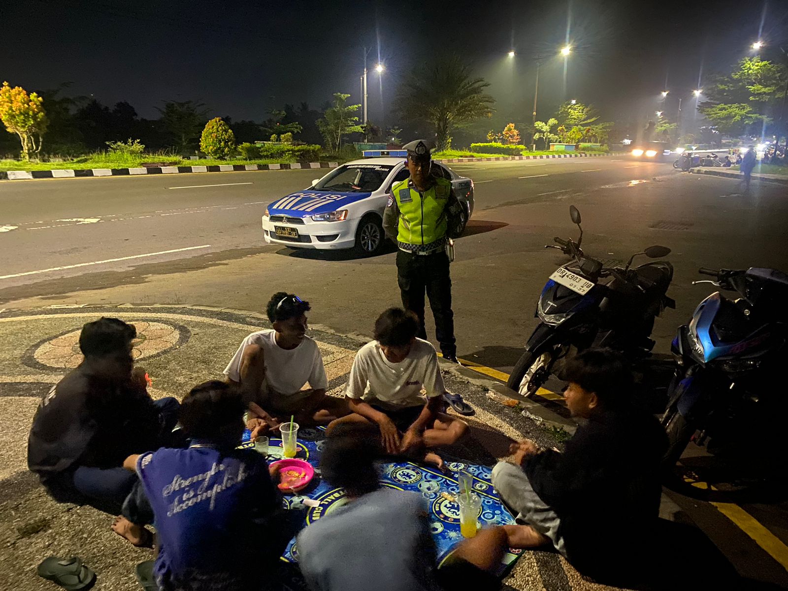 Patroli Malam Satlantas Lombok Barat Sisir Bypass Bil 2
