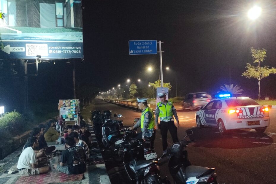 Kamseltibcarlantas Aman, Polisi Gelar Patroli Malam di Bypass BIL 2