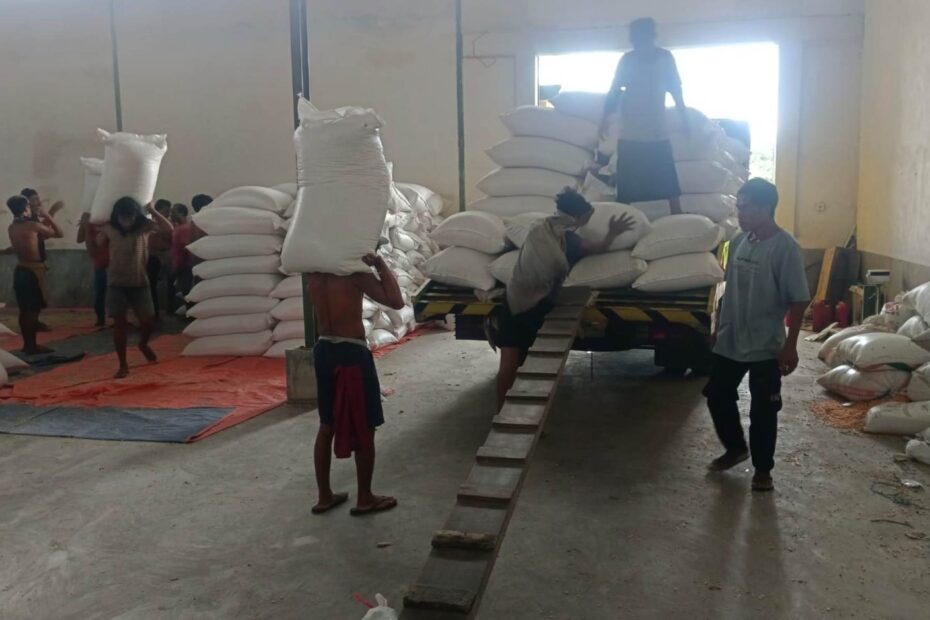 Sinergi Amankan Pangan: 7 Ton Jagung Petani Lobar Tiba di Gudang BULOG Mataram