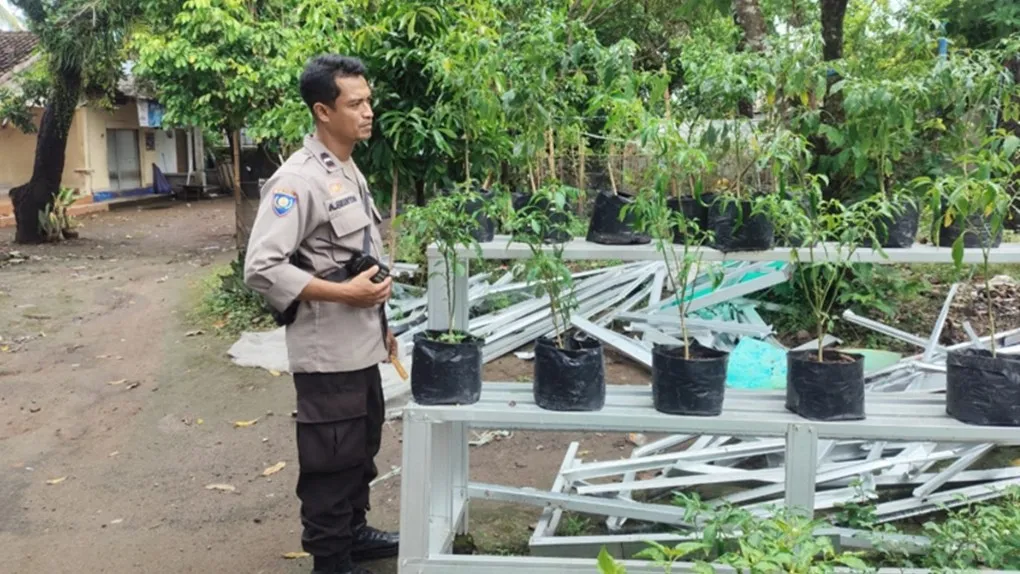 Polri Dukung Ketahanan Pangan di Desa Bengkel Lombok Barat
