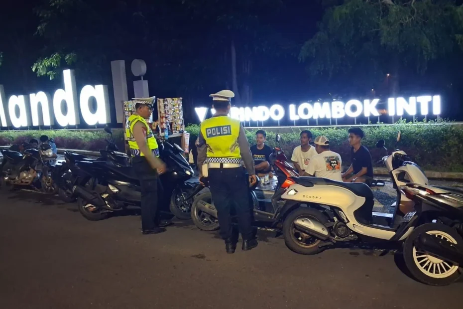 Polres Lombok Barat Siaga Cuaca Ekstrem di Jalur Bypass BIL